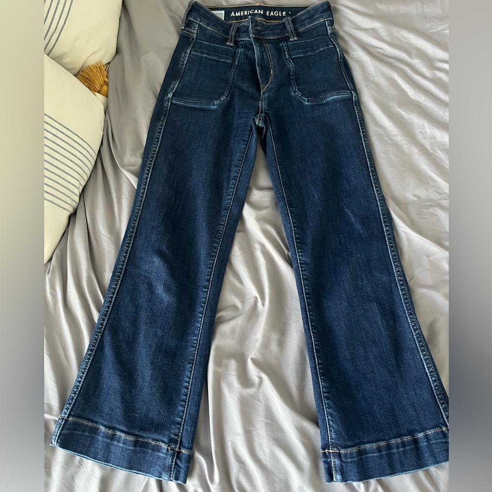 American Eagle Outfitters Dark Blue Boot Cut Jeans